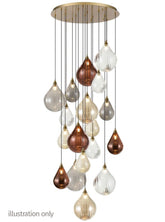 Franklite Perry 18 Light Spreader Suspension Only Aged Brass